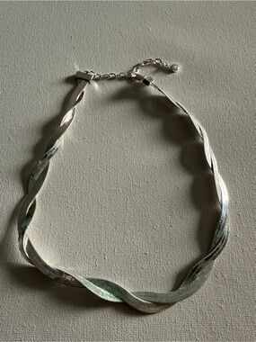 NEW Nordstrom Silver Twisted Multi-Strand Necklace